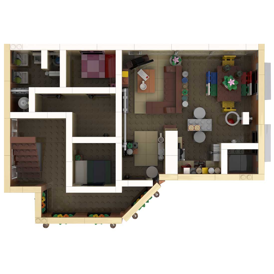 MOC - 89631 SitComplex - New Girl Building Blocks - LesDiy - 