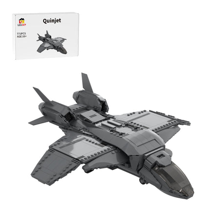 MOC - 89761 Quinjet Sci - fi Movie Style Building Blocks - LesDiy - 