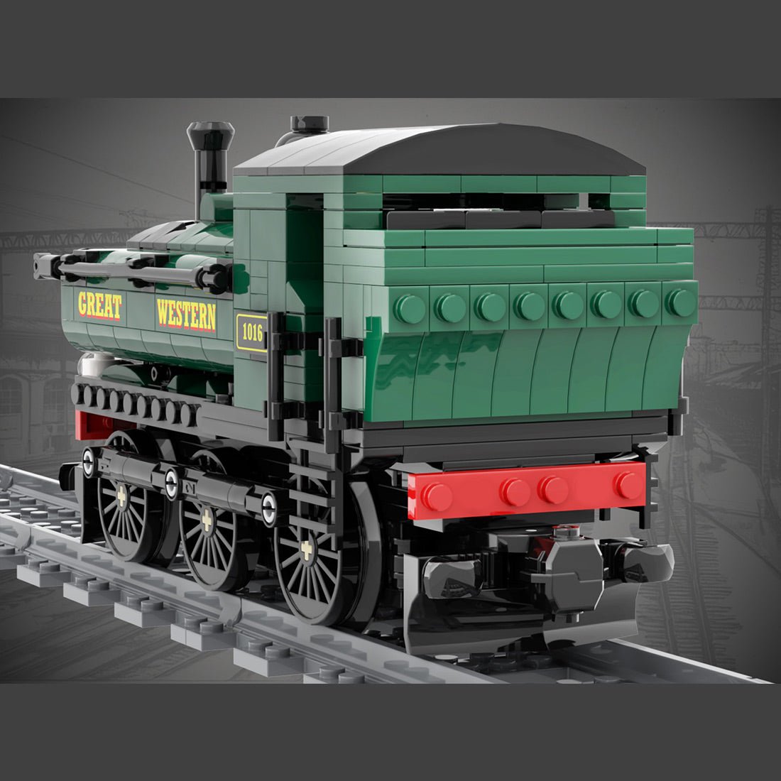 MOC-91327 GWR 5700 Class Steam Locomotive Building Blocks-LesDiy - 