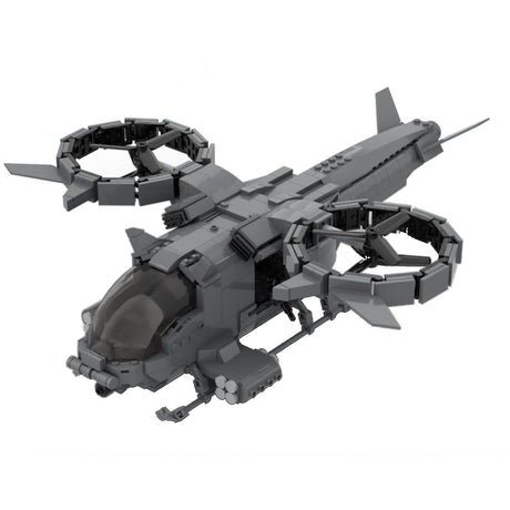 MOC - 91477 Military Combat Helicopter Model - LesDiy - 