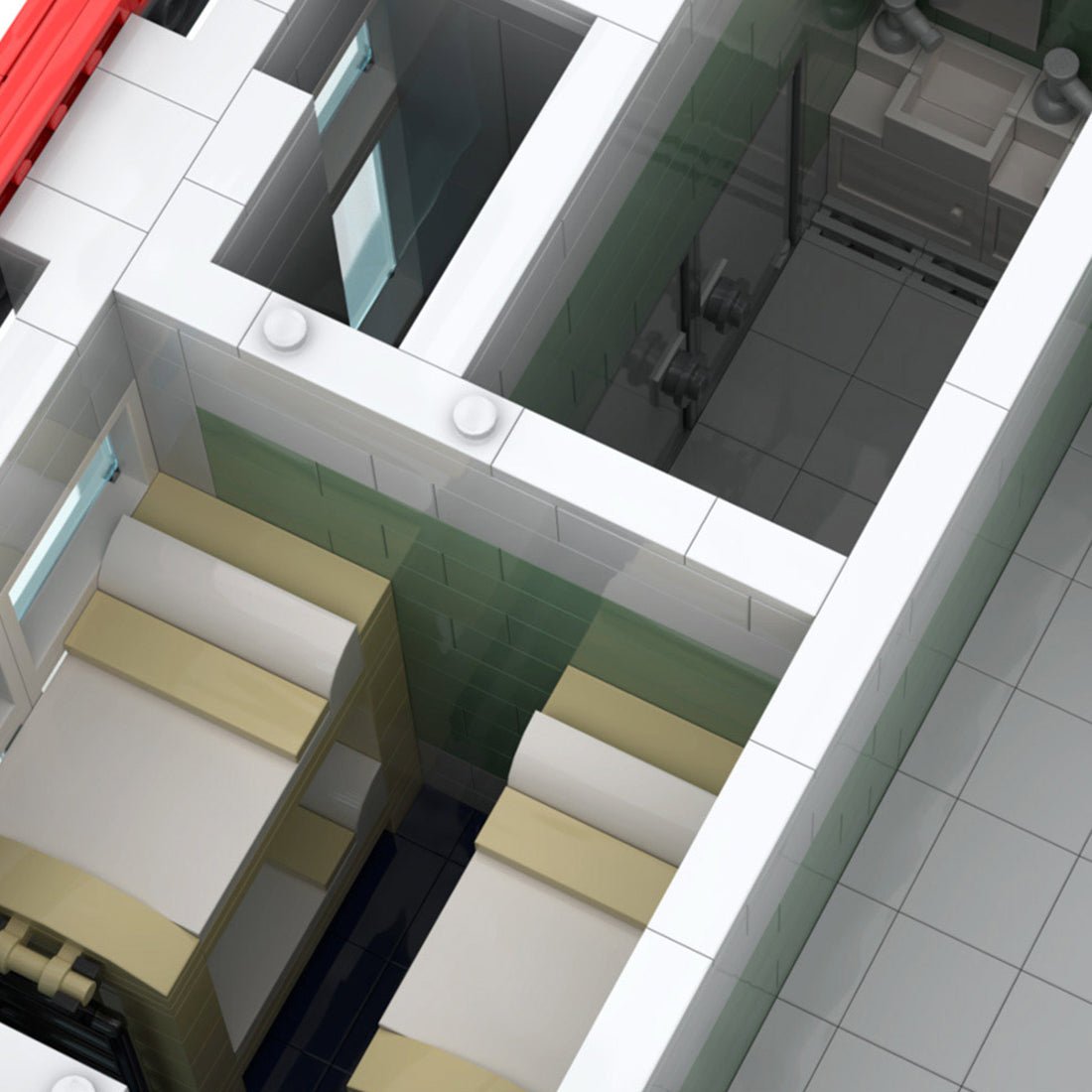 MOC - 91959 Fire Station 21 Building Blocks - LesDiy - Building Blocks