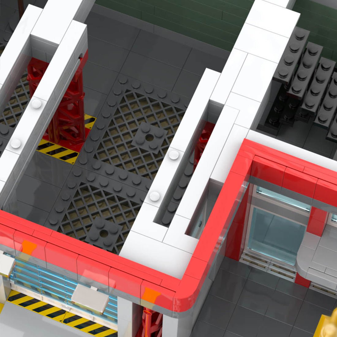 MOC - 91959 Fire Station 21 Building Blocks - LesDiy - Building Blocks