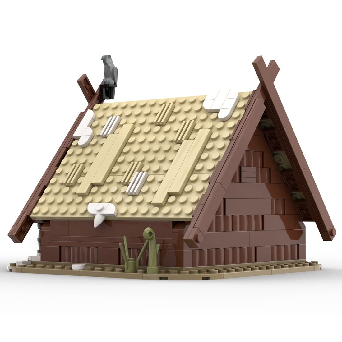 MOC - 93063 The Viking's House Medieval Building Blocks - LesDiy - 