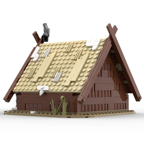 MOC - 93063 The Viking's House Medieval Building Blocks - LesDiy - 