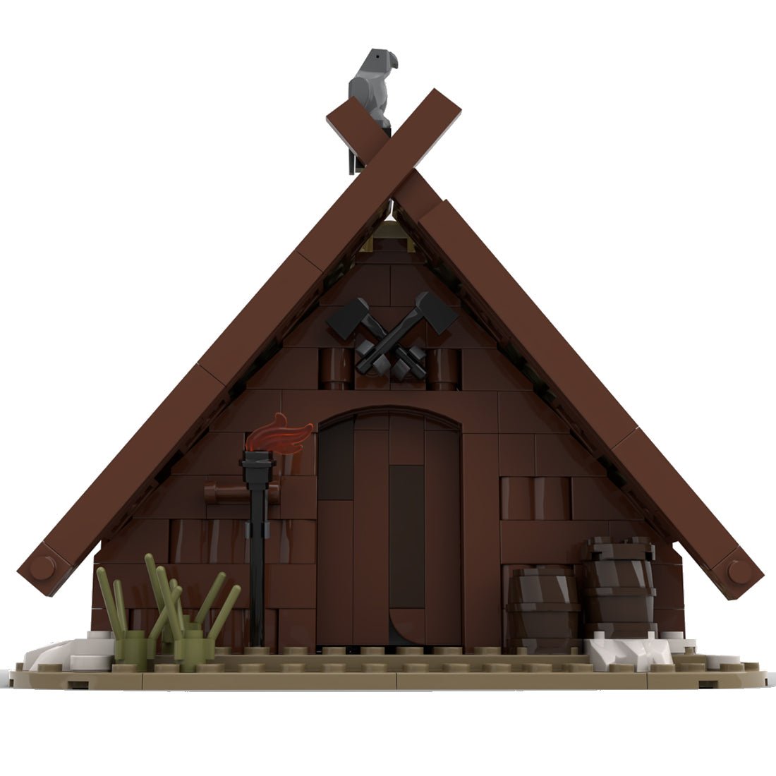 MOC - 93063 The Viking's House Medieval Building Blocks - LesDiy - 