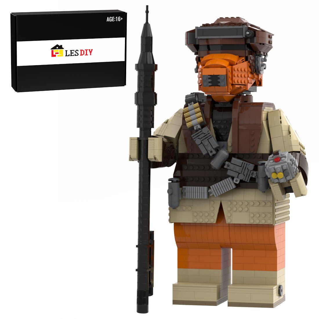 MOC - 93592 Boushh Mega Figure(with Helmet) - LesDiy - 
