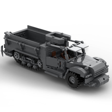 MOC - 93675 Military M3 Armored Carriers Tracked Vehicle - LesDiy - 