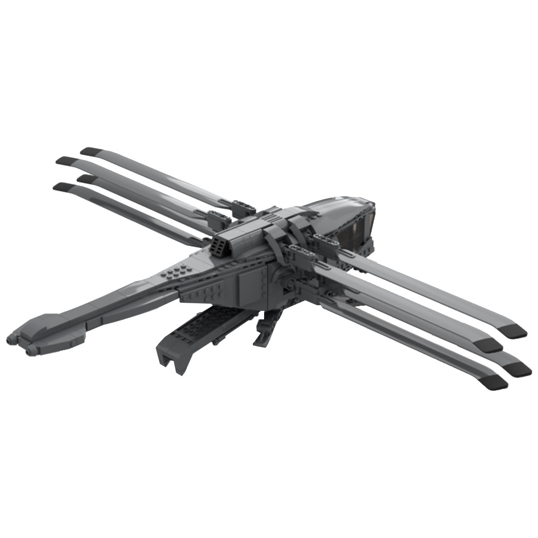 MOC - 93682 Science Fiction Style Imperial Ornithopter Model - LesDiy - 