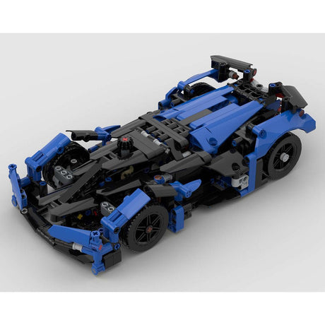 MOC - 95786 V12 GT Supercar Model MOC Racing Car - LesDiy - 