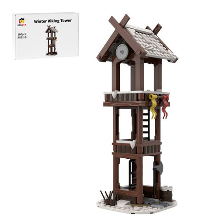MOC - 95891 Winter Viking Tower Parts Building Blocks - LesDiy - Building Blocks