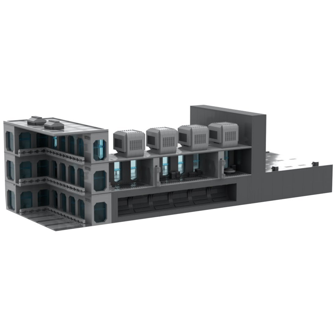 MOC - 96064 Sci - fi Space Wars Modular Military Scene - LesDiy - 