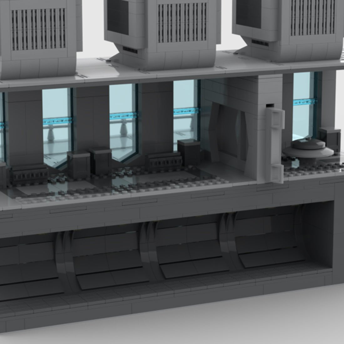 MOC - 96064 Sci - fi Space Wars Modular Military Scene - LesDiy - 