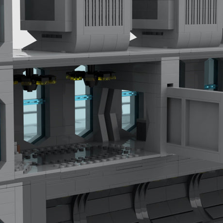 MOC - 96064 Sci - fi Space Wars Modular Military Scene - LesDiy - 