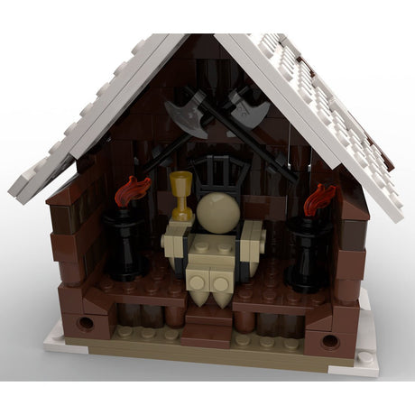 MOC - 96080 Winter Viking Mead Hall Building Blocks - LesDiy - Building Blocks