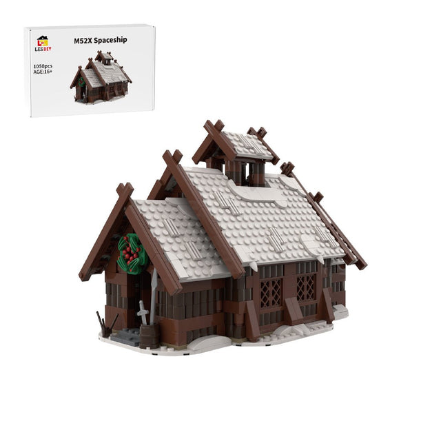 MOC - 96080 Winter Viking Mead Hall Building Blocks - LesDiy - Building Blocks