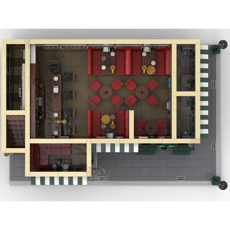 MOC - 96543 Friends Apartment & MacLarens Pub Building Blocks - LesDiy - 