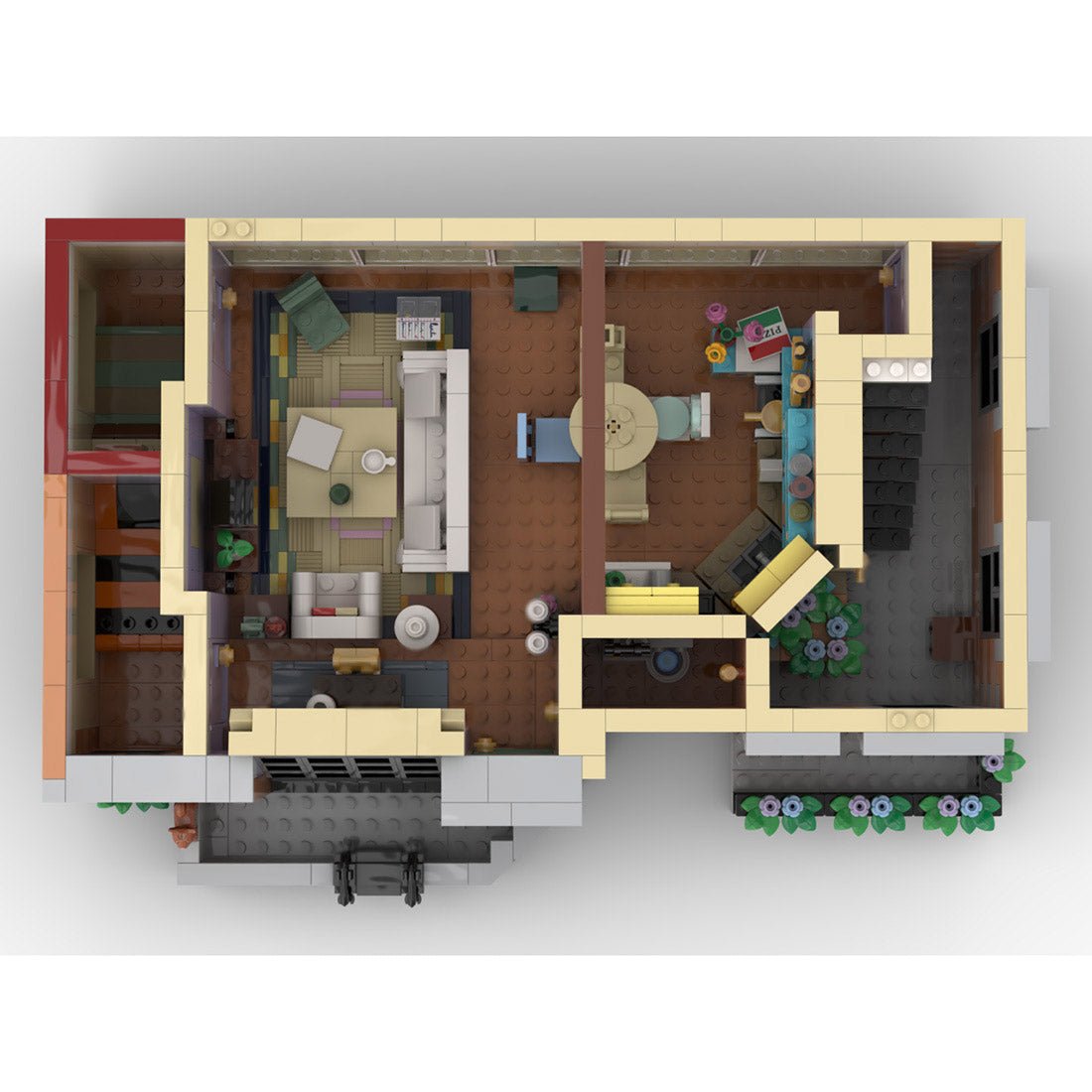 MOC - 96543 Friends Apartment & MacLarens Pub Building Blocks - LesDiy - 