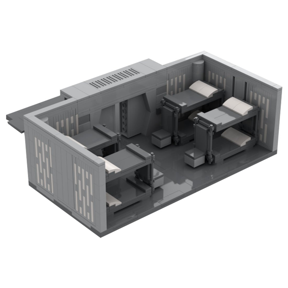MOC - 97474 Sci - fi Space Modular Barracks Model - LesDiy - 