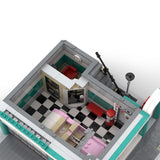 MOC - 97835 Car Dealership - 10260 Downtown Diner Alternative Building Blocks - LesDiy - MOC