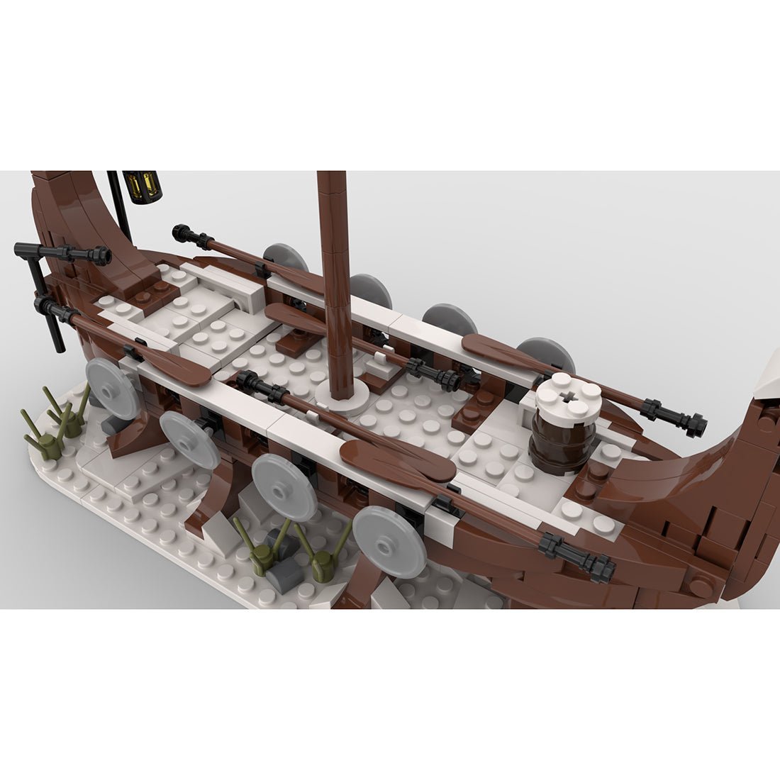 MOC - 98225 Winter Viking Longship Building Blocks - LesDiy - Building Blocks