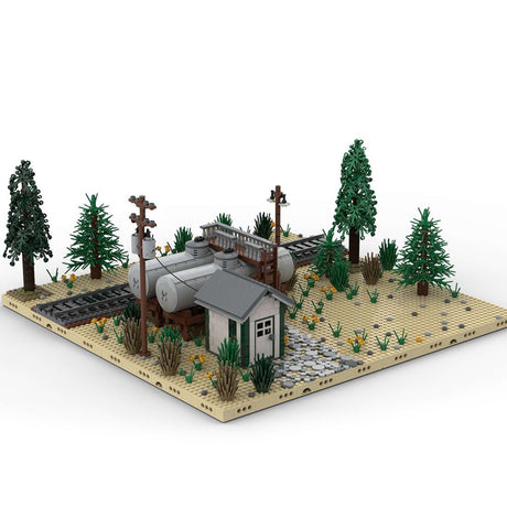 MOC - 98501 National Oil Tanks Building Blocks - LesDiy - Building Blocks