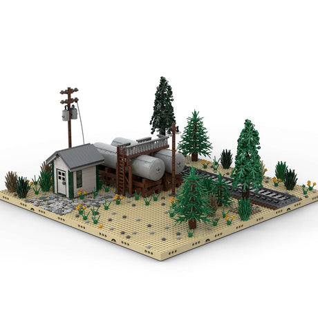 MOC - 98501 National Oil Tanks Building Blocks - LesDiy - Building Blocks