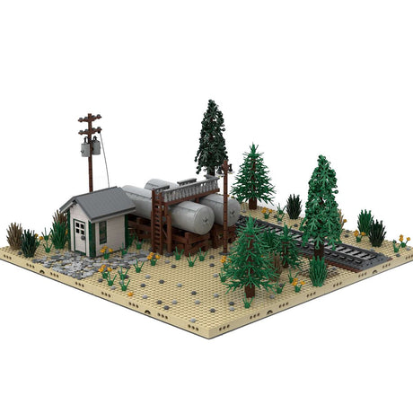 MOC - 98501 National Oil Tanks Building Blocks - LesDiy - Building Blocks