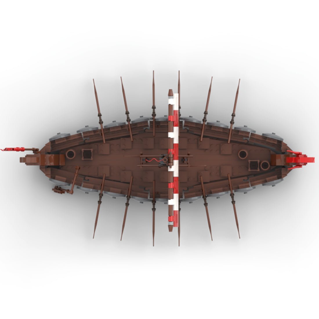 MOC - 98938 Medieval Battle Ship Model Set - LesDiy - 