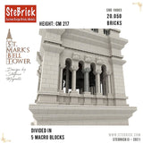 MOC - 99638 1/50 St - Mark's Bell Tower Building Blocks - LesDiy - 