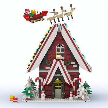 MOC Christmas House - LesDiy