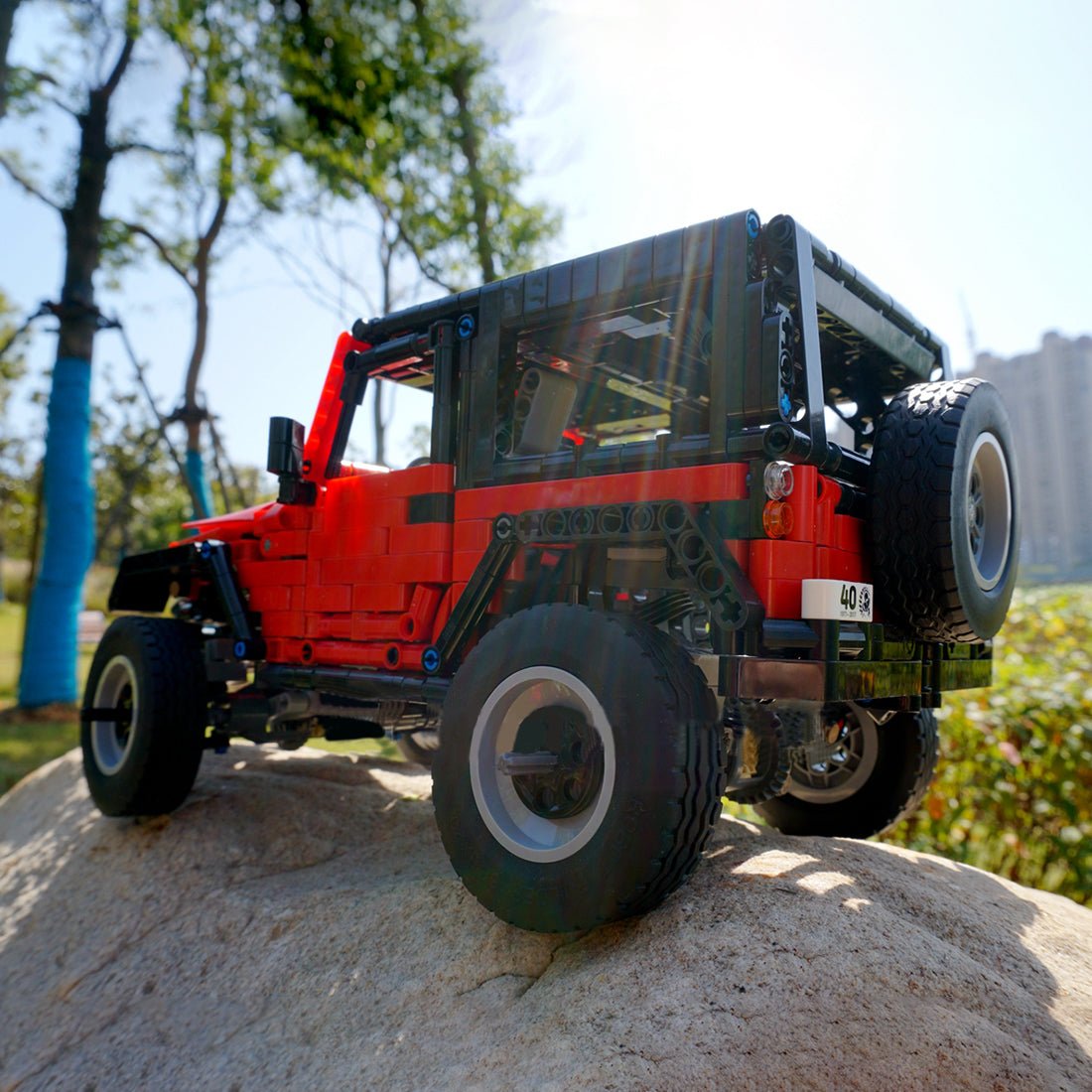 MOC Electric RC Wasteland Off - road Vehicle Building Blocks - LesDiy - 
