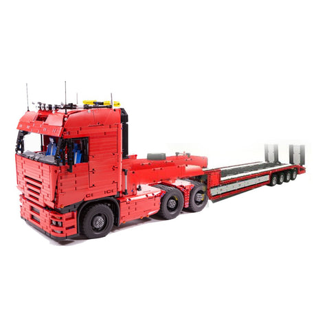 MOC Electric Remote Control Red Big Truck Building Block - LesDiy - 