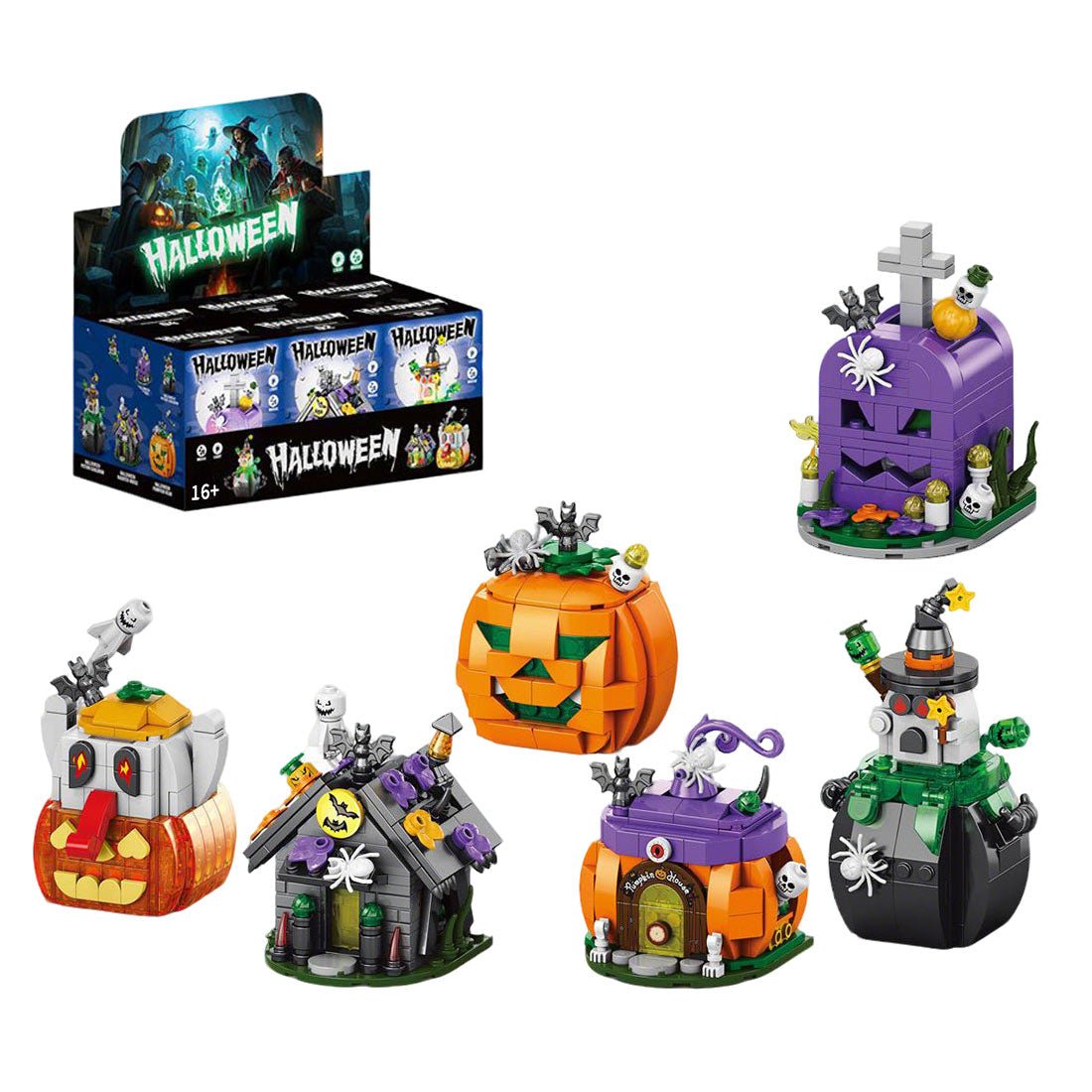 MOC Halloween 6 - in - 1 Building Blocks with Lights and Sound - LesDiy - Building Blocks