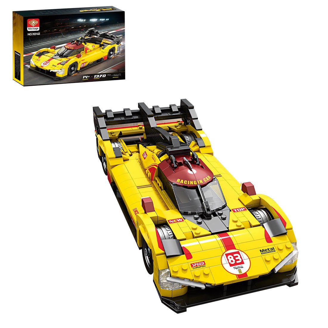 Mocsage 1:16 499P Supercar Building Blocks - LesDiy - 