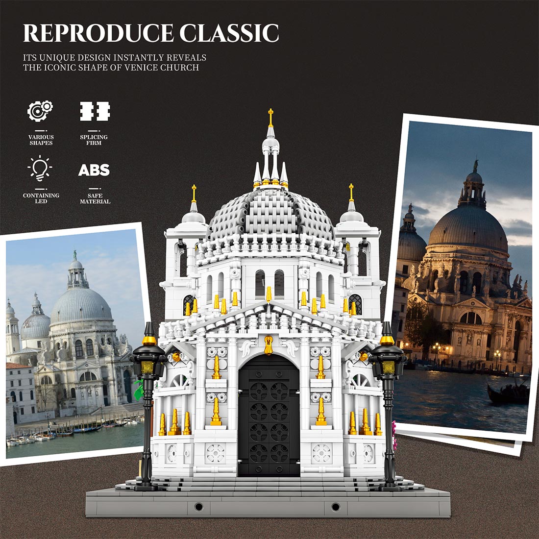 Mocsage 1/180 Scale Venetian Church Building Blocks - LesDiy - Building Blocks