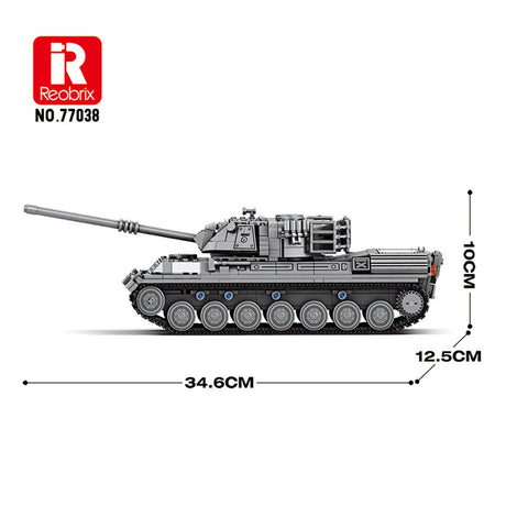 Mocsage 1:26 Scale Leopard Tank Building Blocks-LesDiy-Building Blocks-