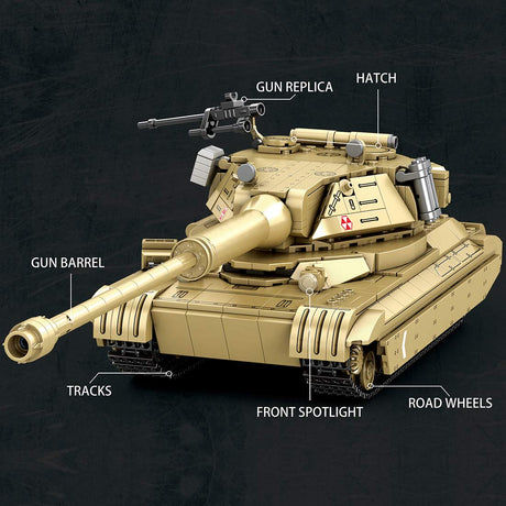 Mocsage 1/28 Scale 60TP Tank Building Blocks - LesDiy - Building Blocks