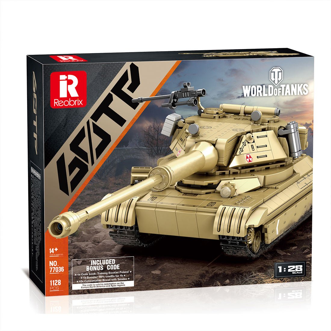 Mocsage 1/28 Scale 60TP Tank Building Blocks - LesDiy - Building Blocks
