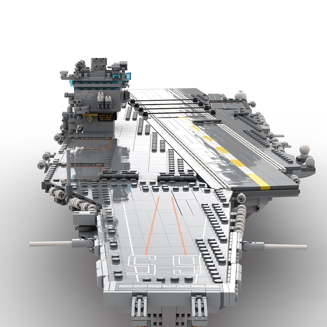 Mocsage 1/350 UCS USS Enterprise CVN - 65 Nuclear - powered Aircraft Carrier Building Blocks - LesDiy - Building Blocks