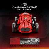 Mocsage 1/8 Scale 1950s Retro Championship Race Car Building Blocks - LesDiy - 
