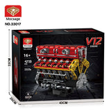 Mocsage 60° V12 Engine Building Blocks - LesDiy - 