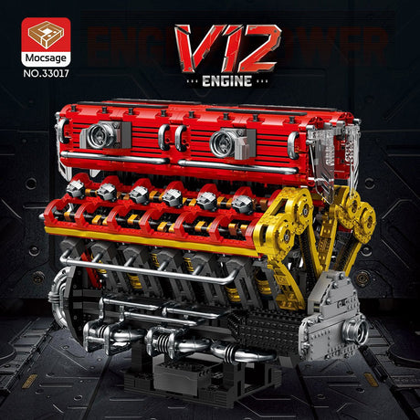 Mocsage 60° V12 Engine Building Blocks - LesDiy - 