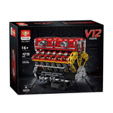 Mocsage 60° V12 Engine Building Blocks - LesDiy - 