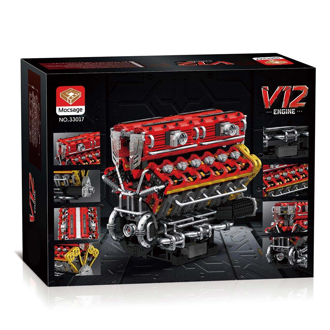 Mocsage 60° V12 Engine Building Blocks - LesDiy - 