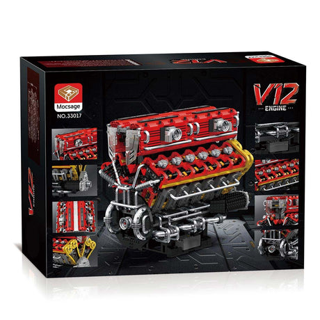 Mocsage 60° V12 Engine Building Blocks - LesDiy - 