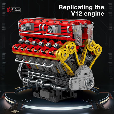 Mocsage 60° V12 Engine Building Blocks - LesDiy - 