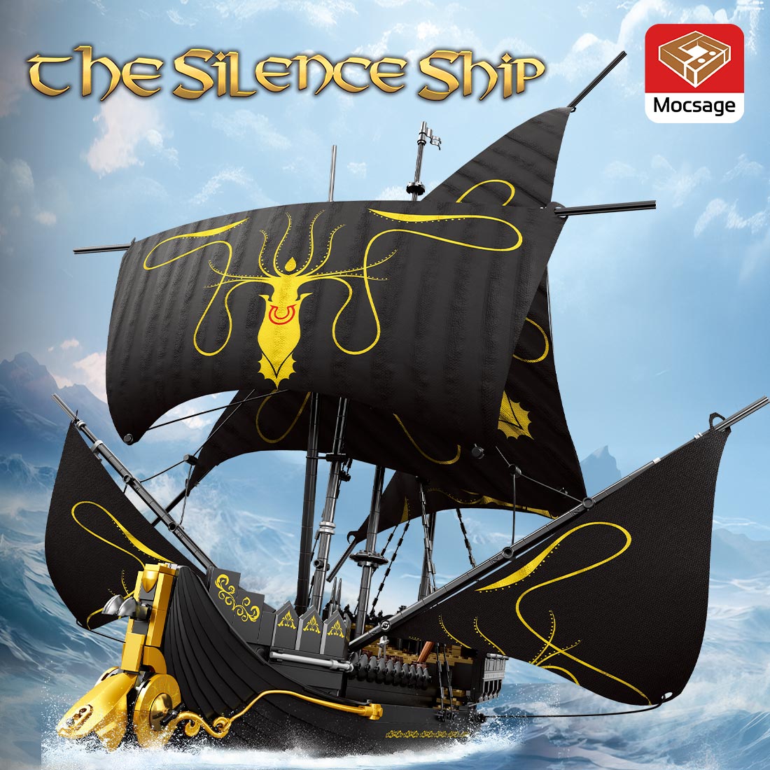 Mocsage European Medieval Fantasy Film Silent Ship - LesDiy - Building Blocks