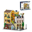 Mocsage Lighted Roman Corner Shop Street Scene Building Blocks - LesDiy - Building Blocks