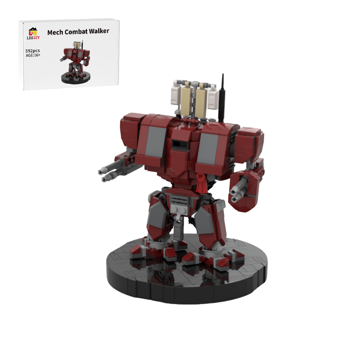 Mocsage Mech Combat Walker Building Blocks - LesDiy - 