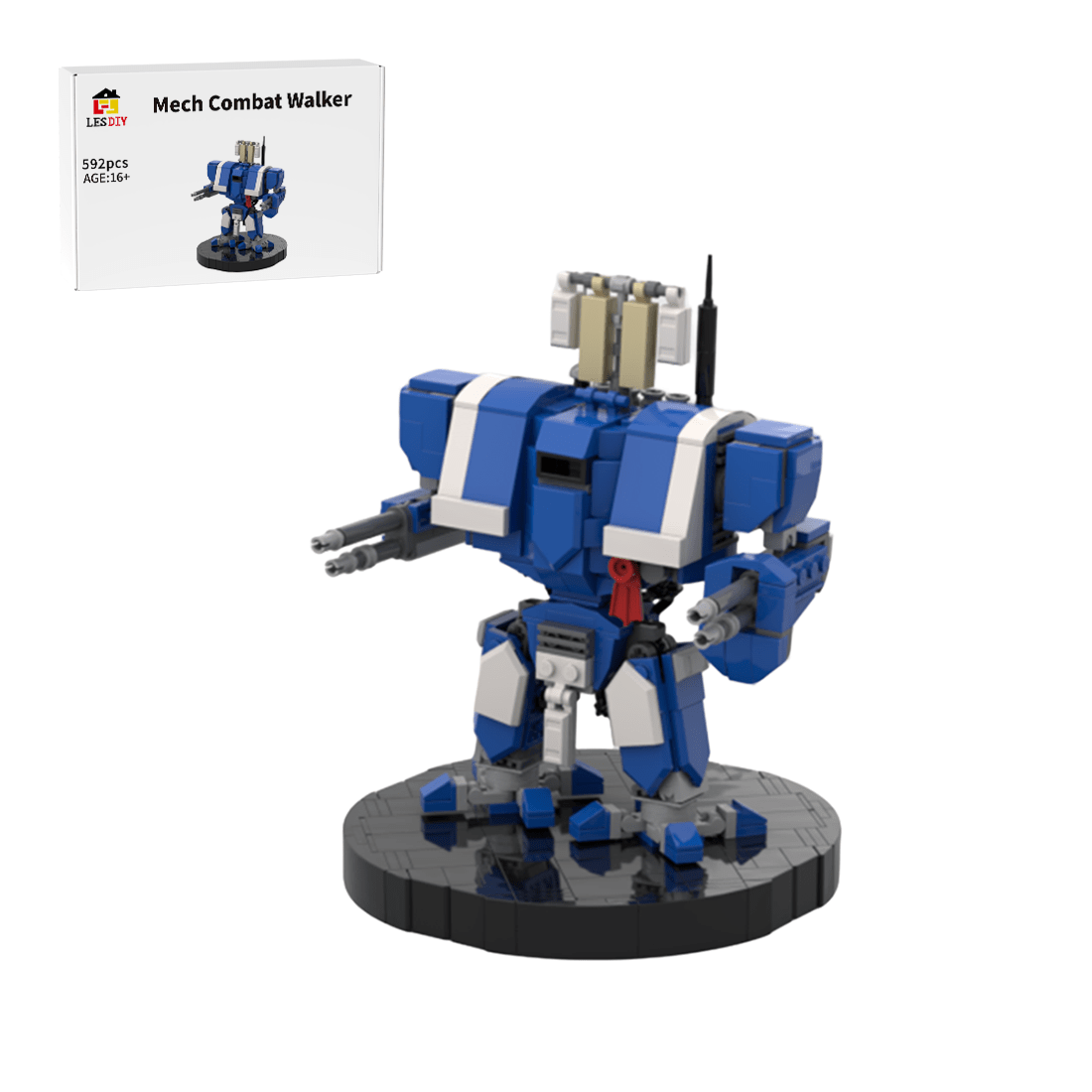 Mocsage Mech Combat Walker Building Blocks - LesDiy - 